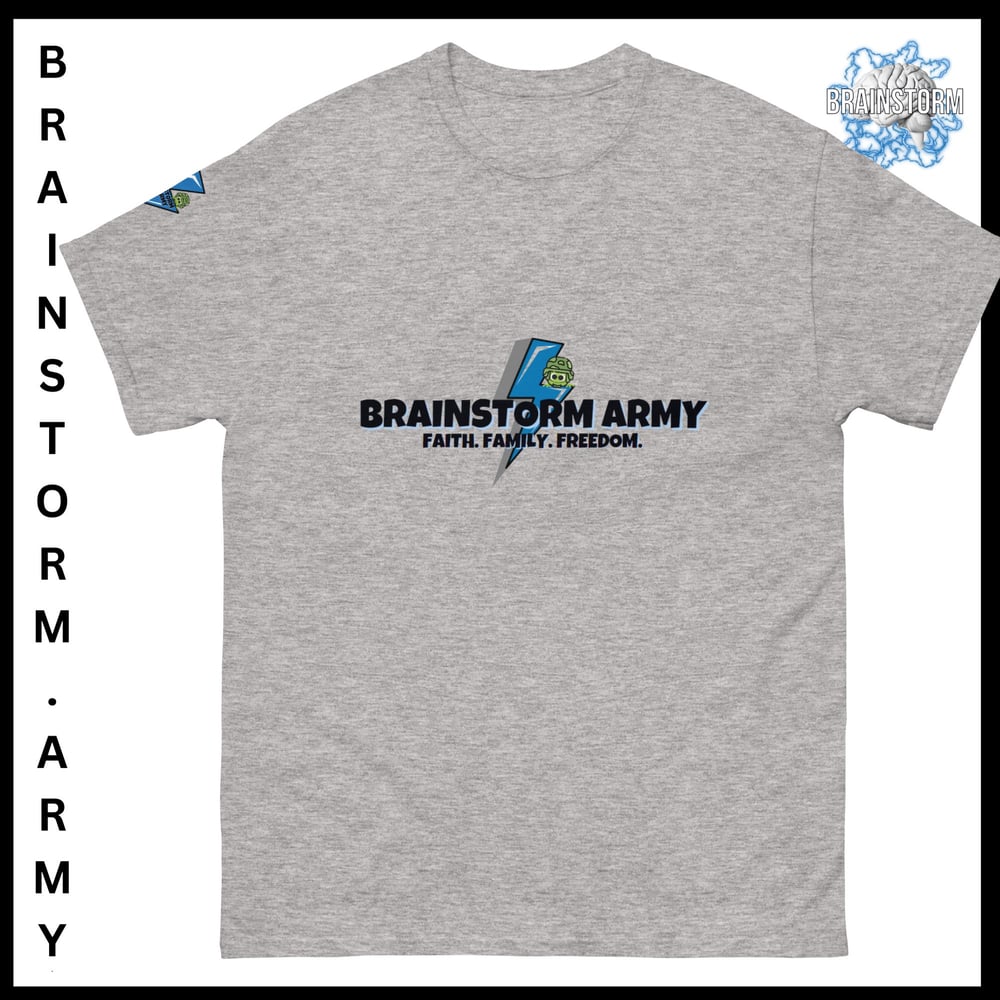 Brainstorm Army Faith, Family, Country classic tee