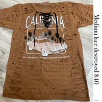 Medium Cali brown/black top lace destroyed