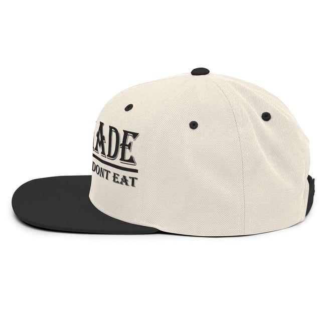 Selfmade Snapback Hat blk writing 