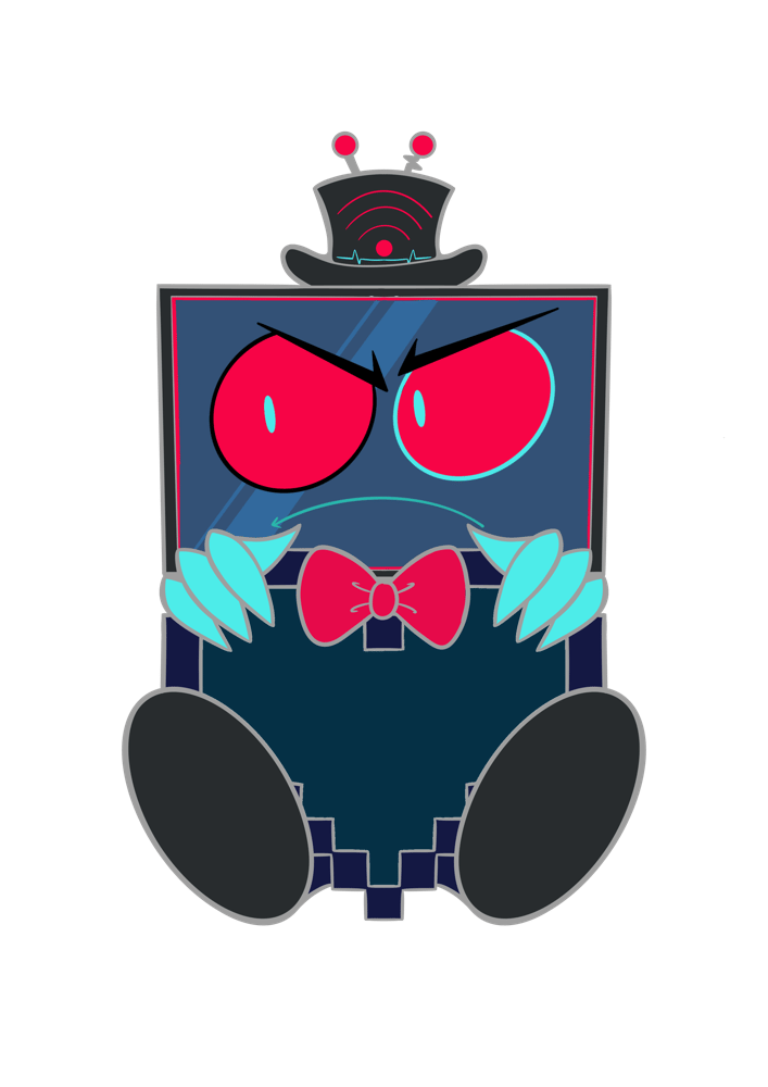 Image of PREORDER Hazbin Hotel - Vox heart Enamel Pin badge