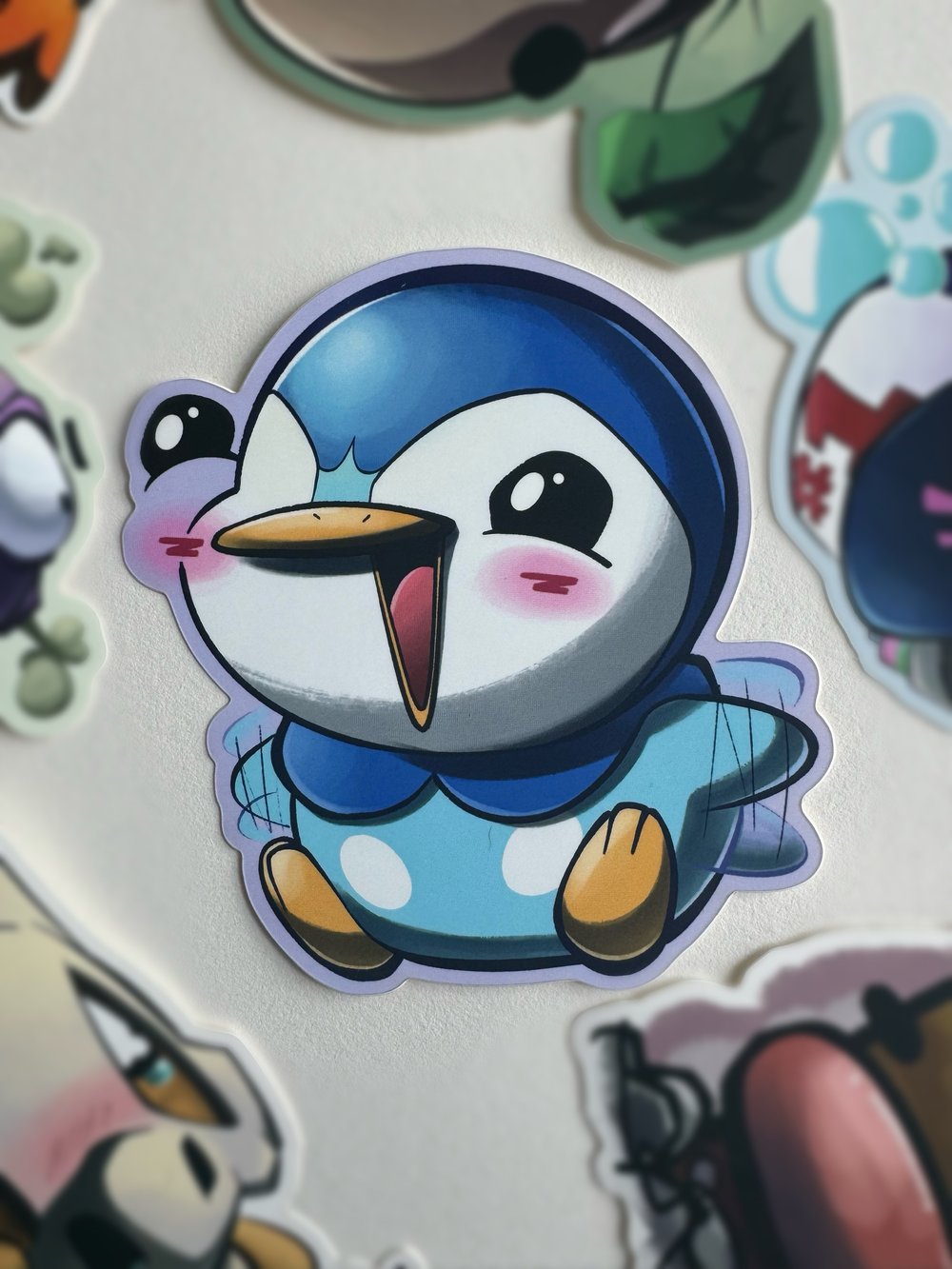 Image of Happy Beak (literally Brian When I Give Him Food) Sticker