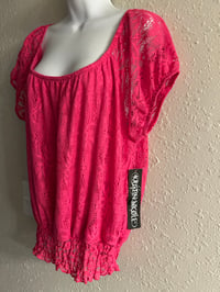 Image 2 of New 1X Kristen Nicole deep pink top #1154*8