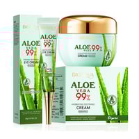 Image 1 of 2pcs/kit BIOAQUA Aloe Vera Skin Care Sets Face Eye Cream Moisturizing Hydrating Firming Aloe Creams 