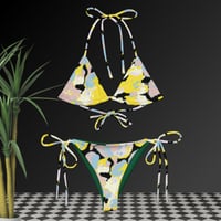 Image 1 of All-over print recycled string bikini