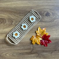 Image 1 of Crochet Daisy mug cosy - various colours