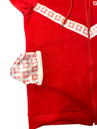 Image 4 of Reverse Stack Sweatsuit - Cherry Red