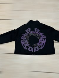 Image 2 of Black Cut Rhinestone Jacket