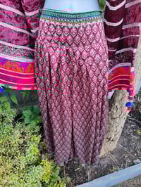 Image 1 of Milan Hareem/ Bloomer/ Balloon trousers with matching head scarf -maroon upto 14 uk