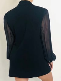 Image 2 of Badgley Mischka Sheer Arm Dress