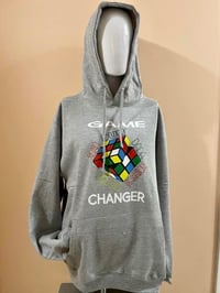 Image 3 of Game Changer Rubik’s Cube Grey Pullover Hoodie