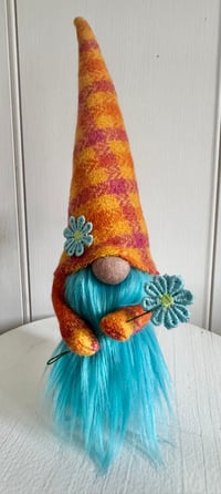 Image 2 of Harris Tweed Wee daisy Gnome