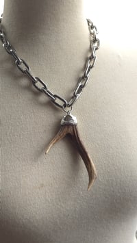 Image 2 of Deer antler chunky necklace