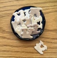Image 2 of Fused Glass loose bits: Soda Tabs, Fish Hooks, Wishbones, Bread clips