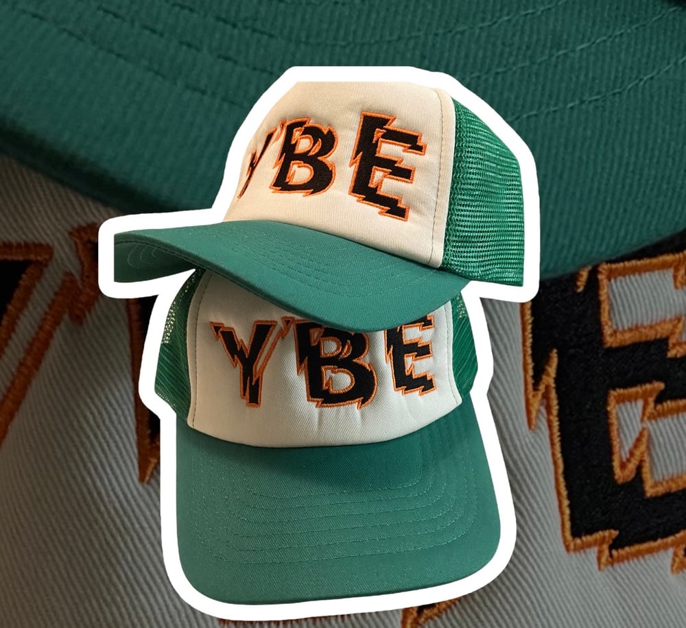 YBE 3D Effect Green Trucker Hat