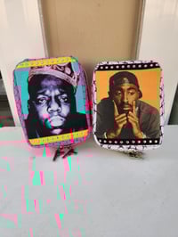 Image 1 of hip hop 90s toiletry case | Tupac | Notorious BIG