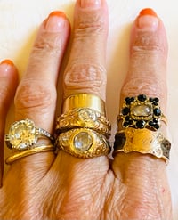 Image 2 of HAIR & GOLD RING c. 1870