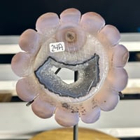 Image 3 of Druzy Agate Sunflower On Stand (24A)