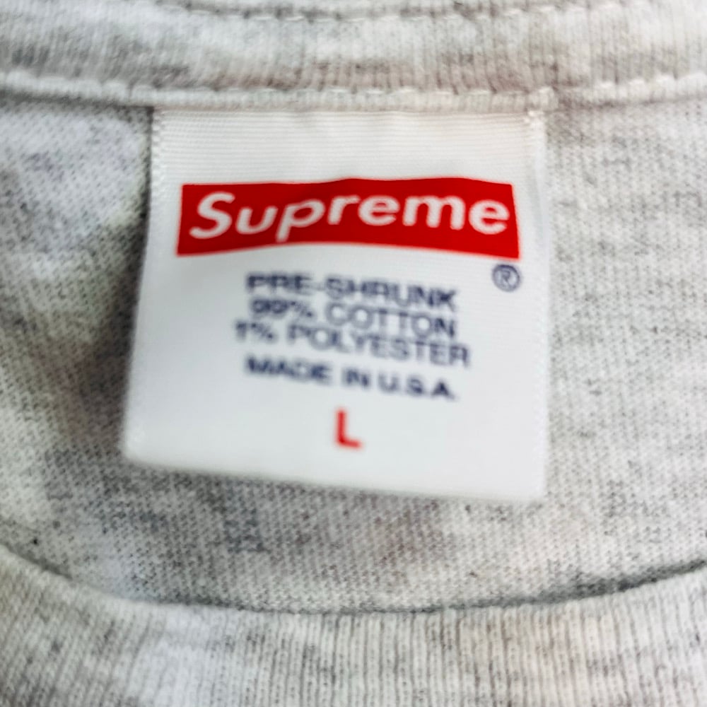 複数購入でお値引き！19FW シュプリーム Supreme Pillows Tee Ash Grey Supreme Week 7 Pillows Tee logo Short Sleeve Unisex White SUP-FW19-717