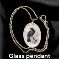 Raven Crystal (glass) necklace