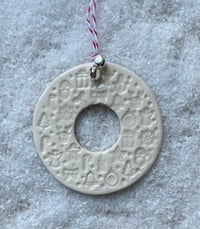Image 4 of Ceramic Christmas Wreath with Bells