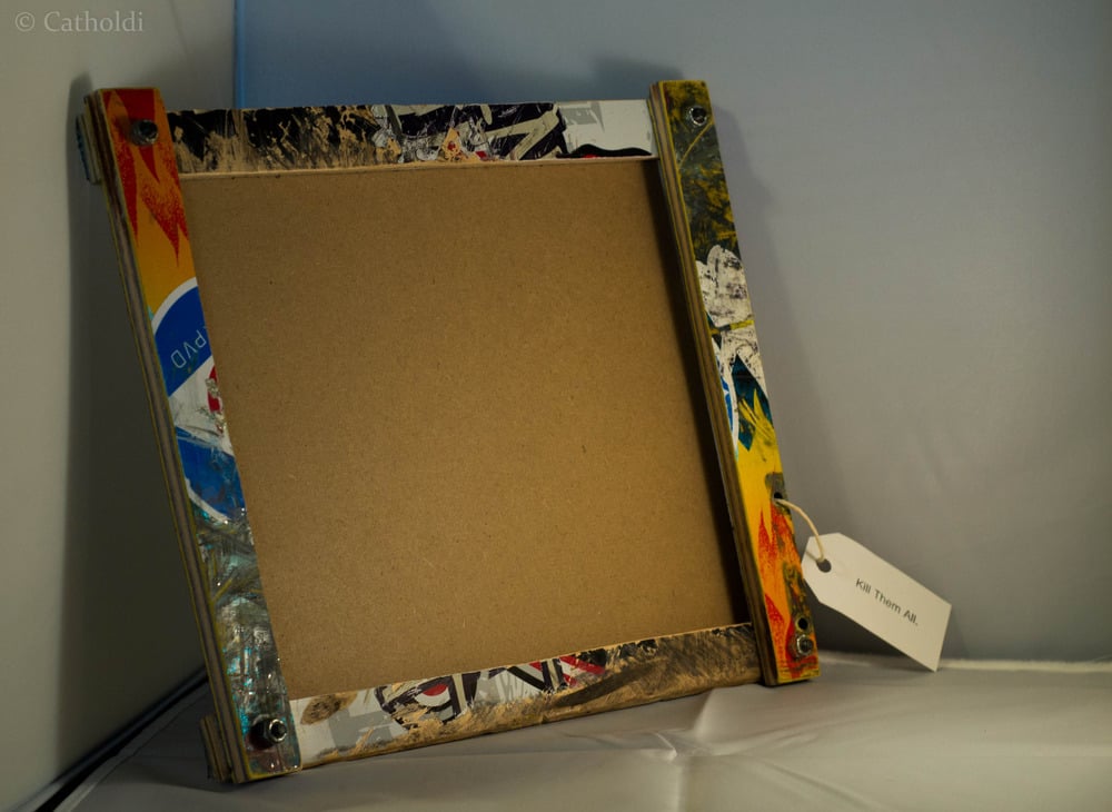 Picture Frame for 4x6 photo. Made from Recycled Skateboards by Deckstool /  Recycled Skateboard Furniture and Gifts