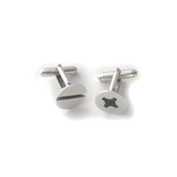 Image 1 of screw cufflinks