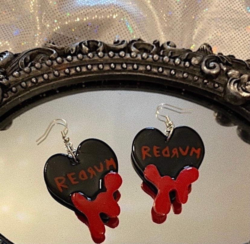 Image of REDRUM Blood Drip Earrings 