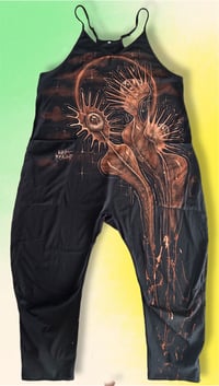 Image 1 of “VENUS EYE TRAP” BLEACH PAINTED OVERSIZED JUMPER MEDIUM