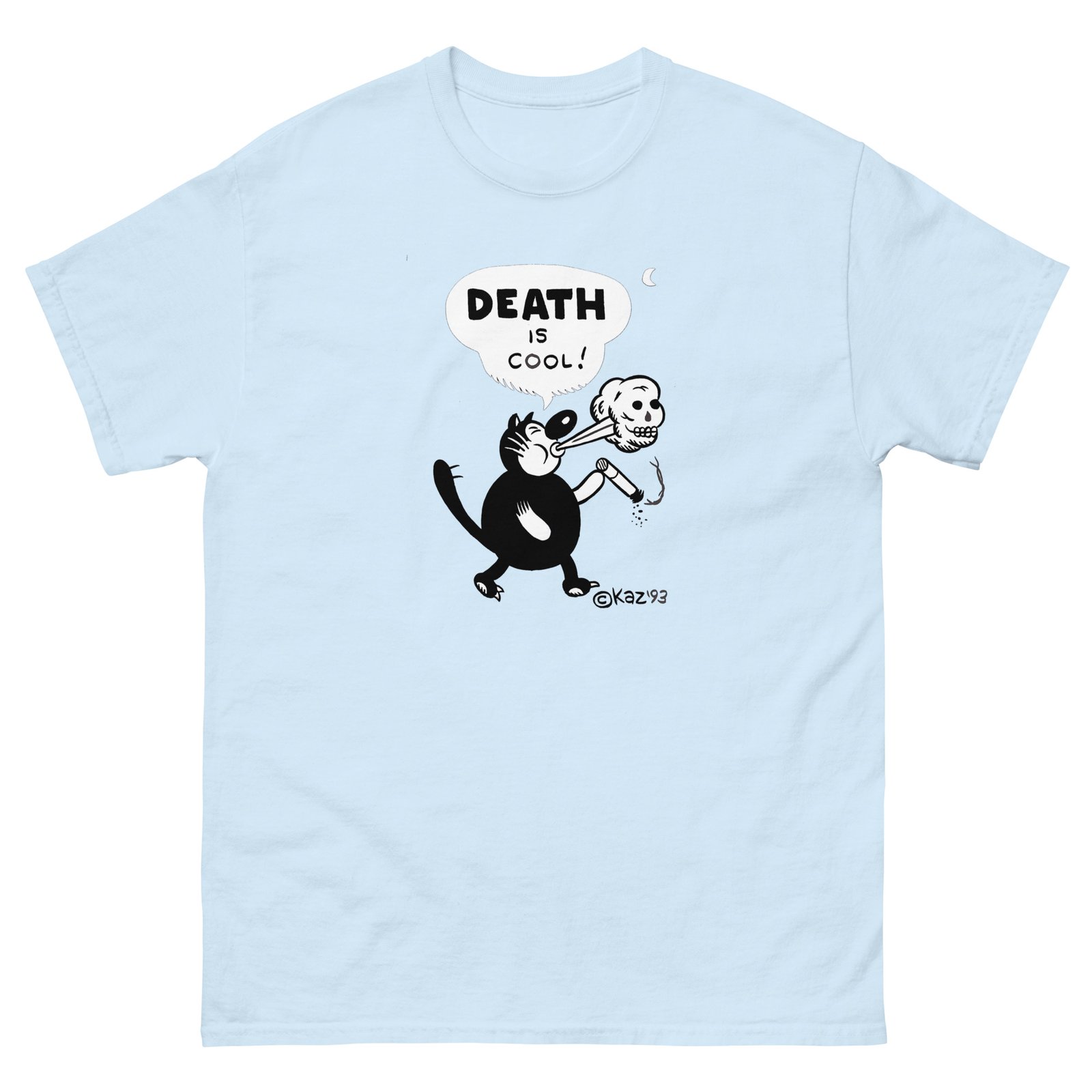 Smoking Cat T-Shirt by Kaz | Dummy Zine - Comics History and