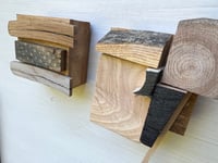 Image 4 of Wood wall art three unique walls sculptures