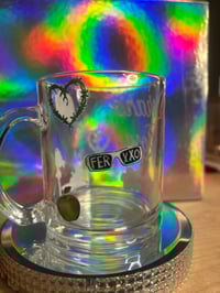 Image 3 of Clear Verano Rosa Mug 12 oz 