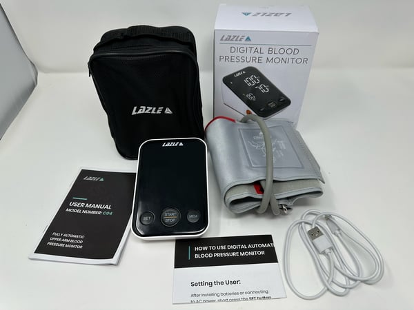 Image of Lazle Digital Blood Pressure Monitor - Model C04 - Free Shipping