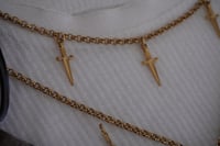 Image 1 of Dagger Choker (Gold) 