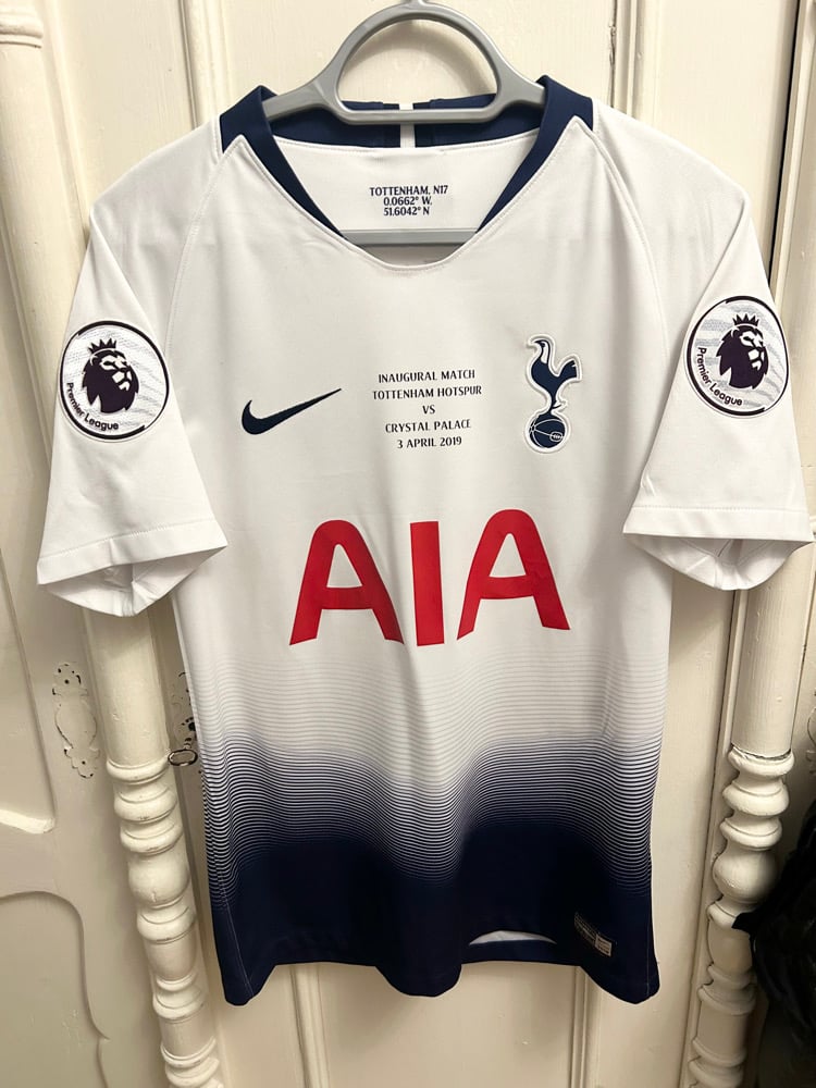 Image of Tottenham Hotspur “SON 7” 2018/19 Inaugural Home Shirt + PL patches (S)