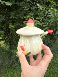 Image 1 of Mushroom Sugar Jar w/ Spoon