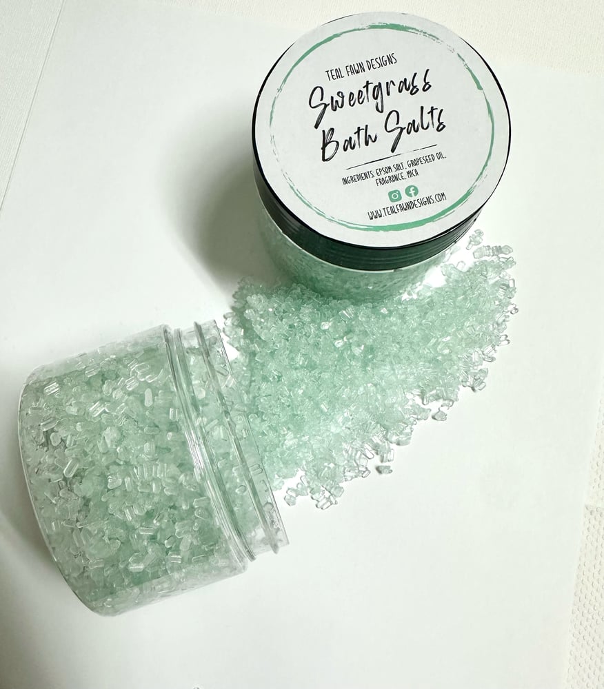 Image of Sweetgrass Bath Salts 4 oz jar