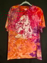 Image 1 of MEDIUM Godzilla Be Gay Do Crime Tie Dye Shirt 4