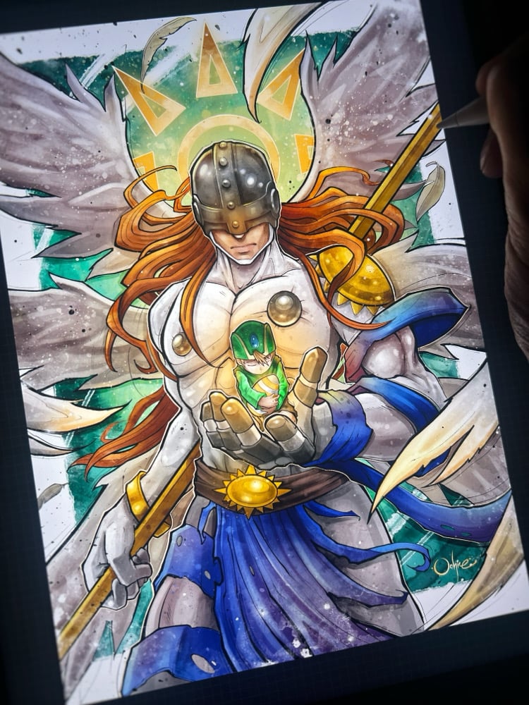 Image of Angemon Watercolor