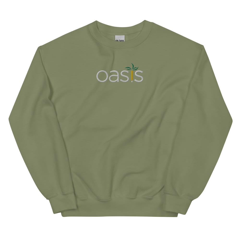 NICS - OASIS Logo - Crewneck - Grey or Black or Green 