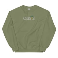 Image 2 of NICS - OASIS Logo - Crewneck - Grey or Black or Green 