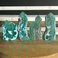 Image 2 of Malachite & Chrysocolla Towers ($18)