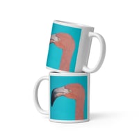 Image 2 of Pretty Flamingo White glossy mug 
