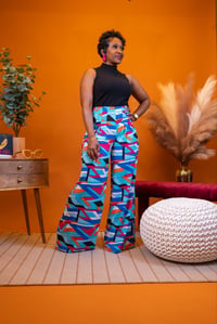 Image 2 of Multi Print Palazzo Pants