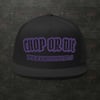 CHOP OR DIE Snapback purp/blk
