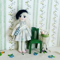 Image 1 of Tiny Handmade Doll 4" traveller C