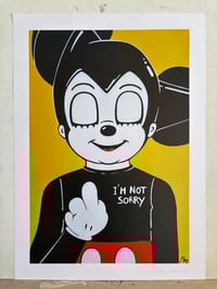 Image 2 of Not sorry poster . 
