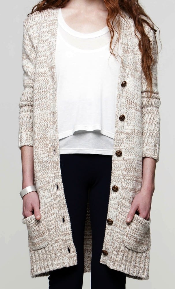 Image of Grandpa Cardi (oatmeal, black)