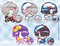 [LOVE AND DEEPSPACE] SLUMBER PARTY BLOCKS + BUTTONS