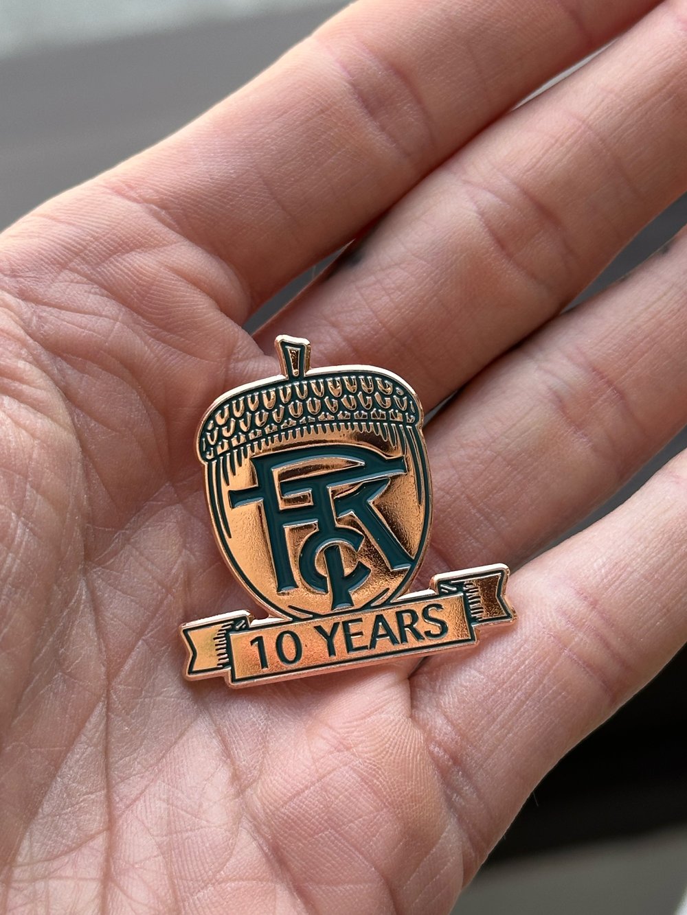 10 Year Commemorative Pin