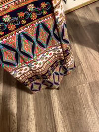 Image 3 of Long printed wide flare pants 